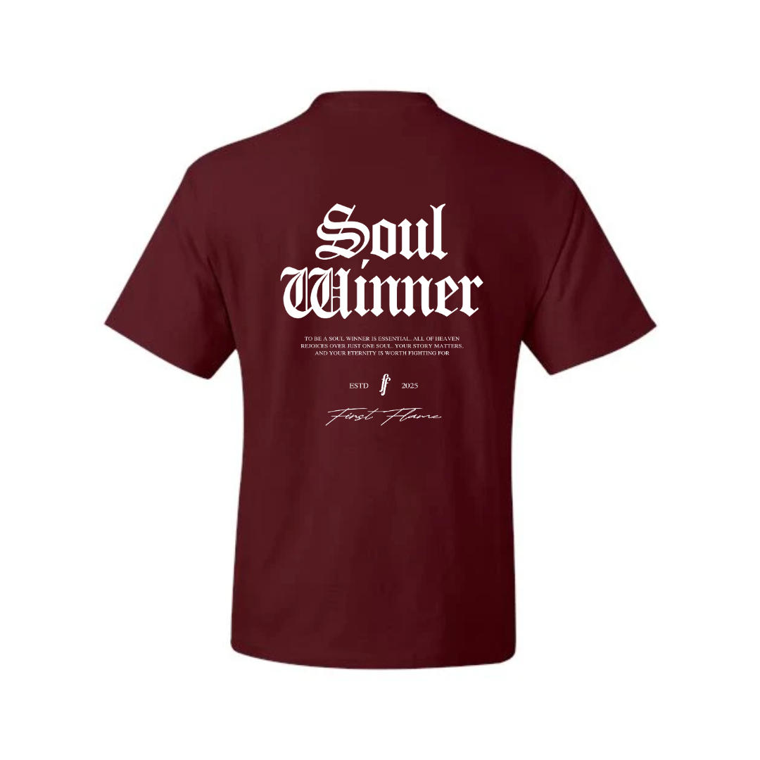 *PRE-ORDER* Soul Winner Tee in Maroon